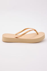 Slim Flatform Thong Golden